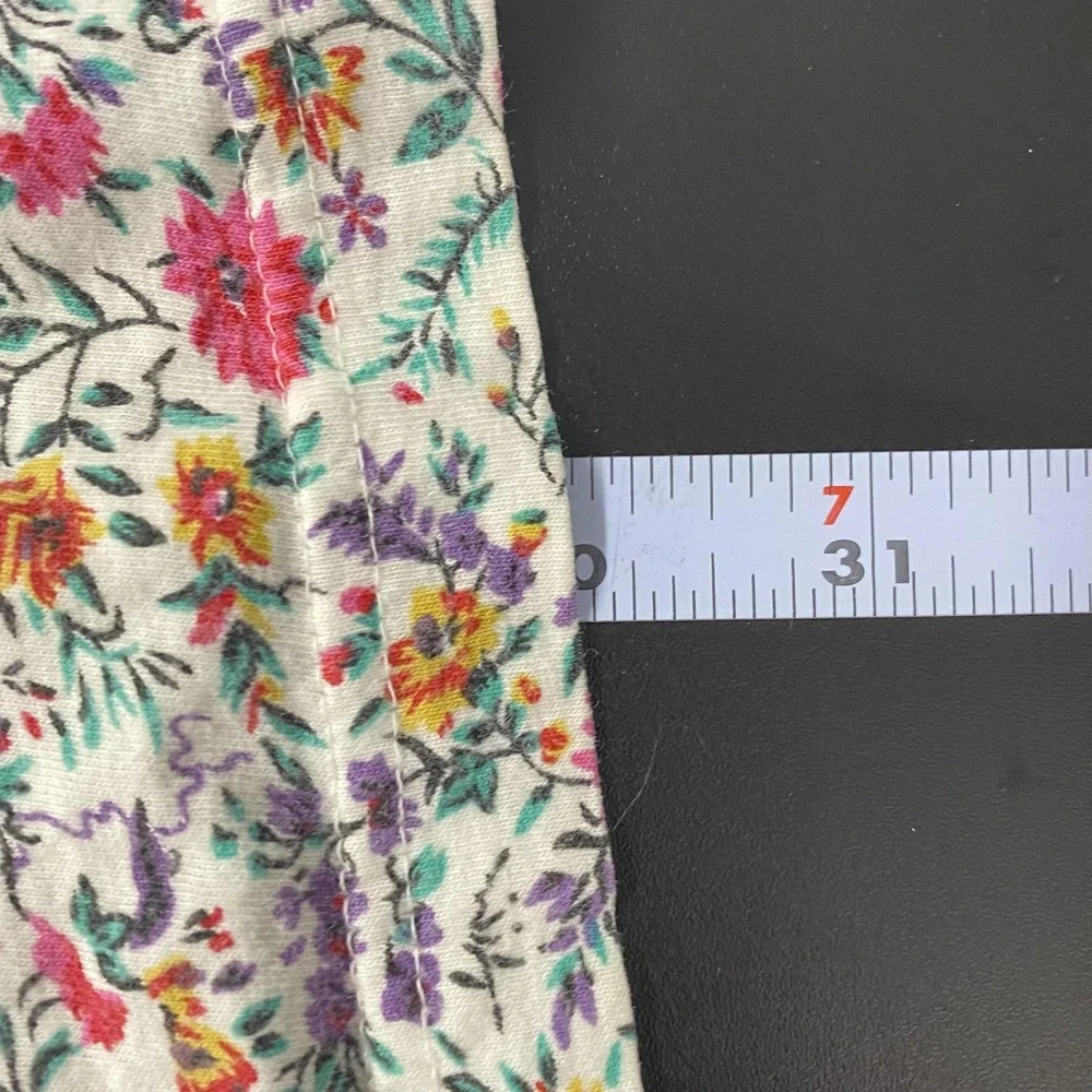 Victorias Secret Sleepshirt Womens Medium Floral 3/4‎ Sleeve Cotton Sleepwear